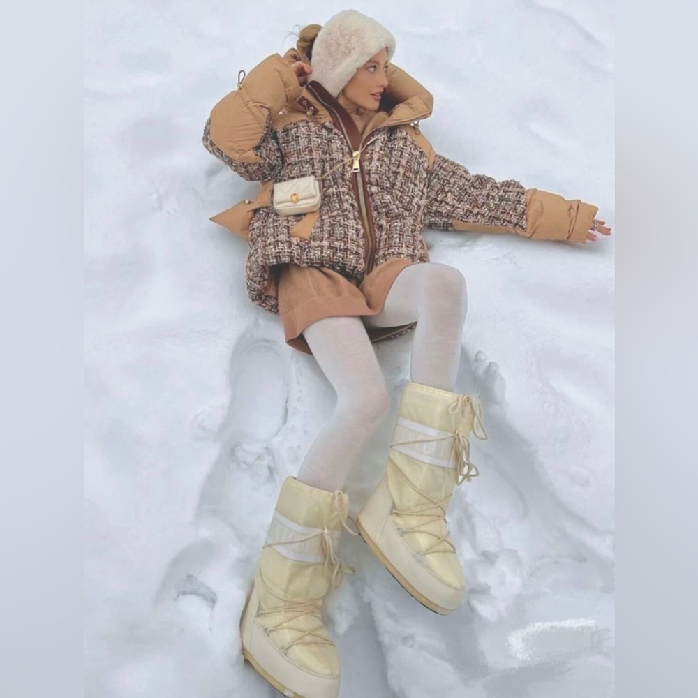 ⛅️⭐️💛🧸Authentic Nicole Beniati Luxury MATIGNON | TWEED JULES PUFFER JACKET 💛🐻